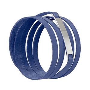 LE LACET PARISIEN Bar Leather Wrap Bracelet